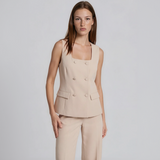 Linda Square-Neck Vest with Pants
