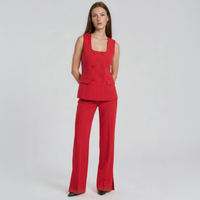 Linda Square-Neck Vest with Pants