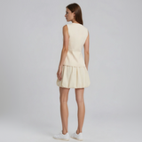 Lauren Linen Vest and Bubble Skirt
