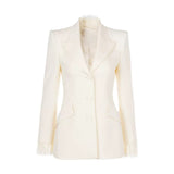 Eloise Lace-Trim Blazer and Pants