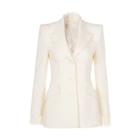 Eloise Lace-Trim Blazer and Pants