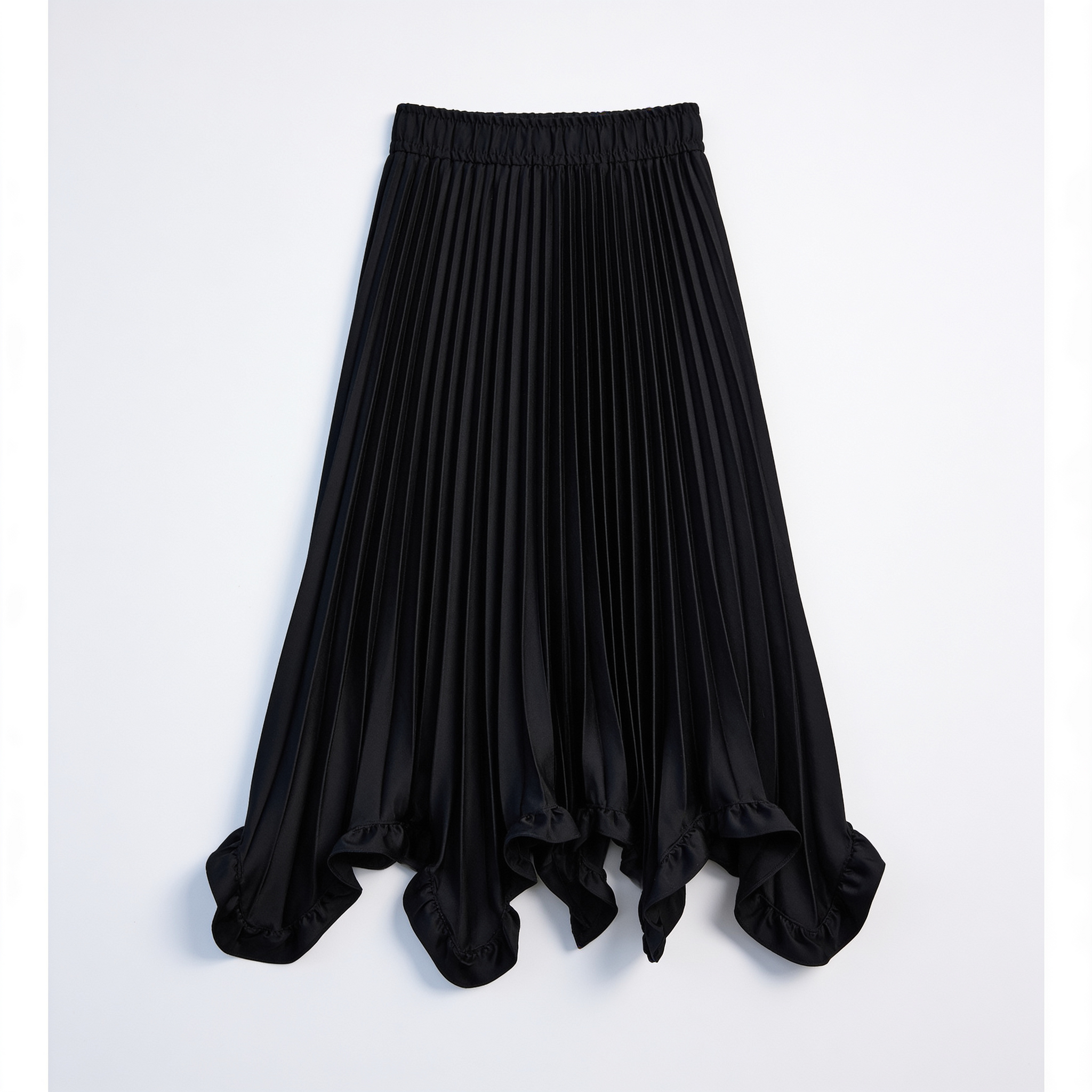 Paige Collared Vest and Pleated Midi Skirt