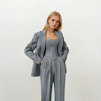 Kaia Corset Top with Blazer and Pants