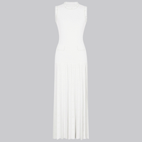 Olivia Pearl Cardigan and Pleated Maxi Dress