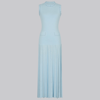 Olivia Pearl Cardigan and Pleated Maxi Dress