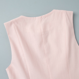Lauren Linen Vest and Bubble Skirt