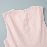 Lauren Linen Vest and Bubble Skirt