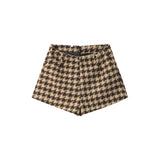 Leonie Brown Houndstooth Jacket with Shorts