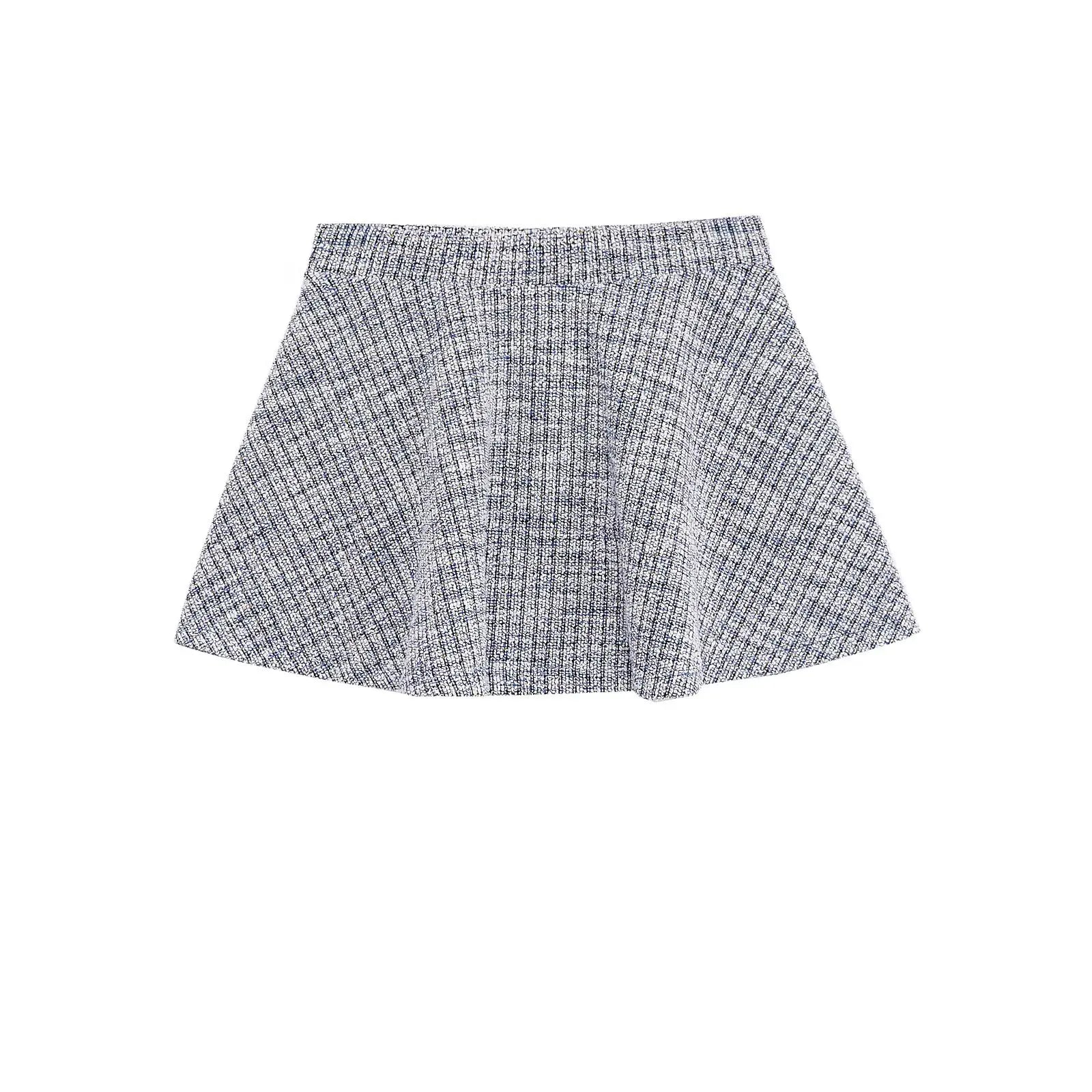Colette Tweed Square-neck Top with Skirt