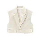 Ava Sleeveless Blazer Vest with Pants