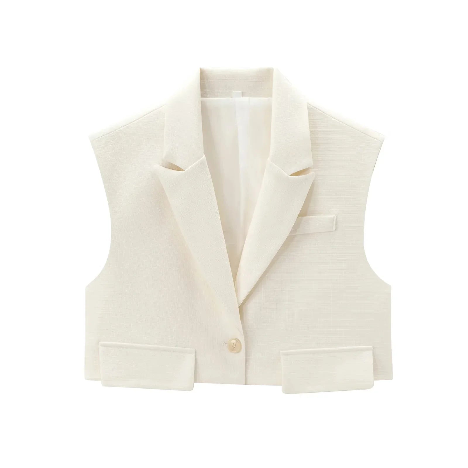 Ava Sleeveless Blazer Vest with Pants
