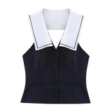 Claudia Collared Top with Skirt