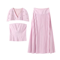 Grace Cape and Embellished Top and Skirt
