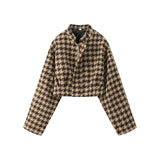 Leonie Brown Houndstooth Jacket with Shorts