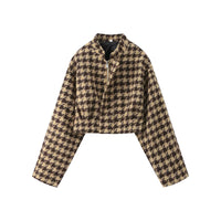 Leonie Brown Houndstooth Jacket with Shorts