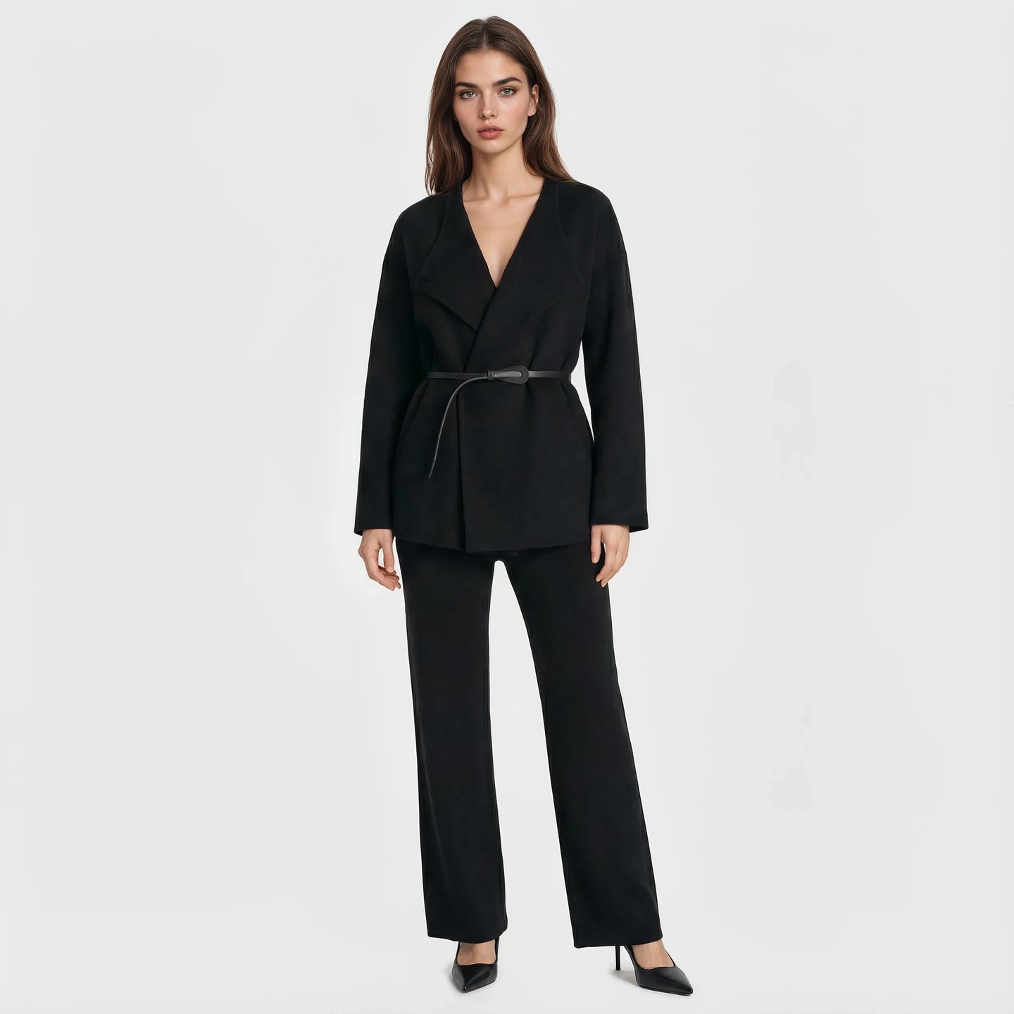 Leighton Soft Drape Knit Top and Pants Set