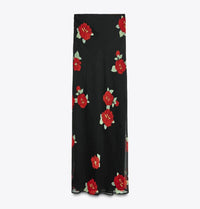 Juliet Roses Spaghetti Strap Top with Skirt