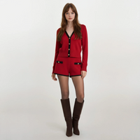 Isla Knit Long Sleeve Top with Shorts