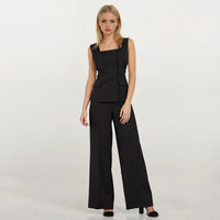 Linda Square-Neck Vest with Pants
