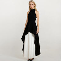 Victoria High Neck Sleeveless Top and Maxi Skirt