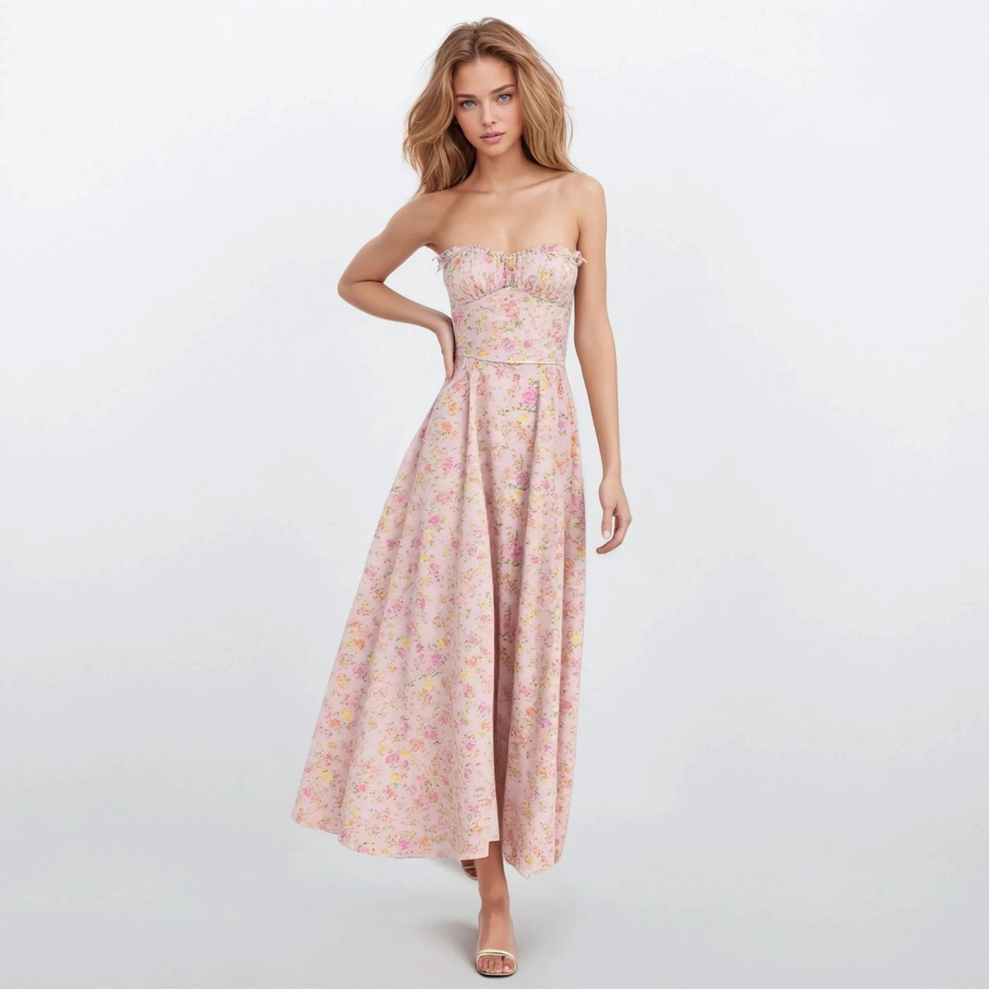 Jardin Floral Corset Top and Tube Dress