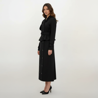 Harlow Cropped Trench Coat with Maxi Skirt