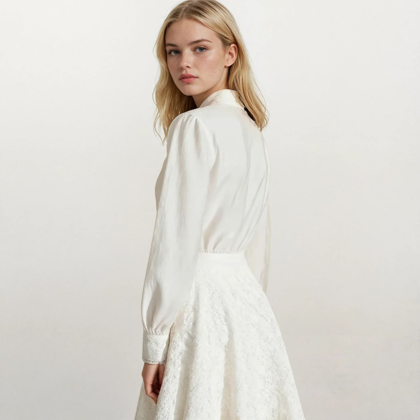 Clara Floral Long Sleeve and High Waisted Skirt