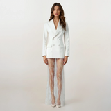 Elle Blazer and Lace Skirt