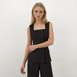 Linda Square-Neck Vest with Pants