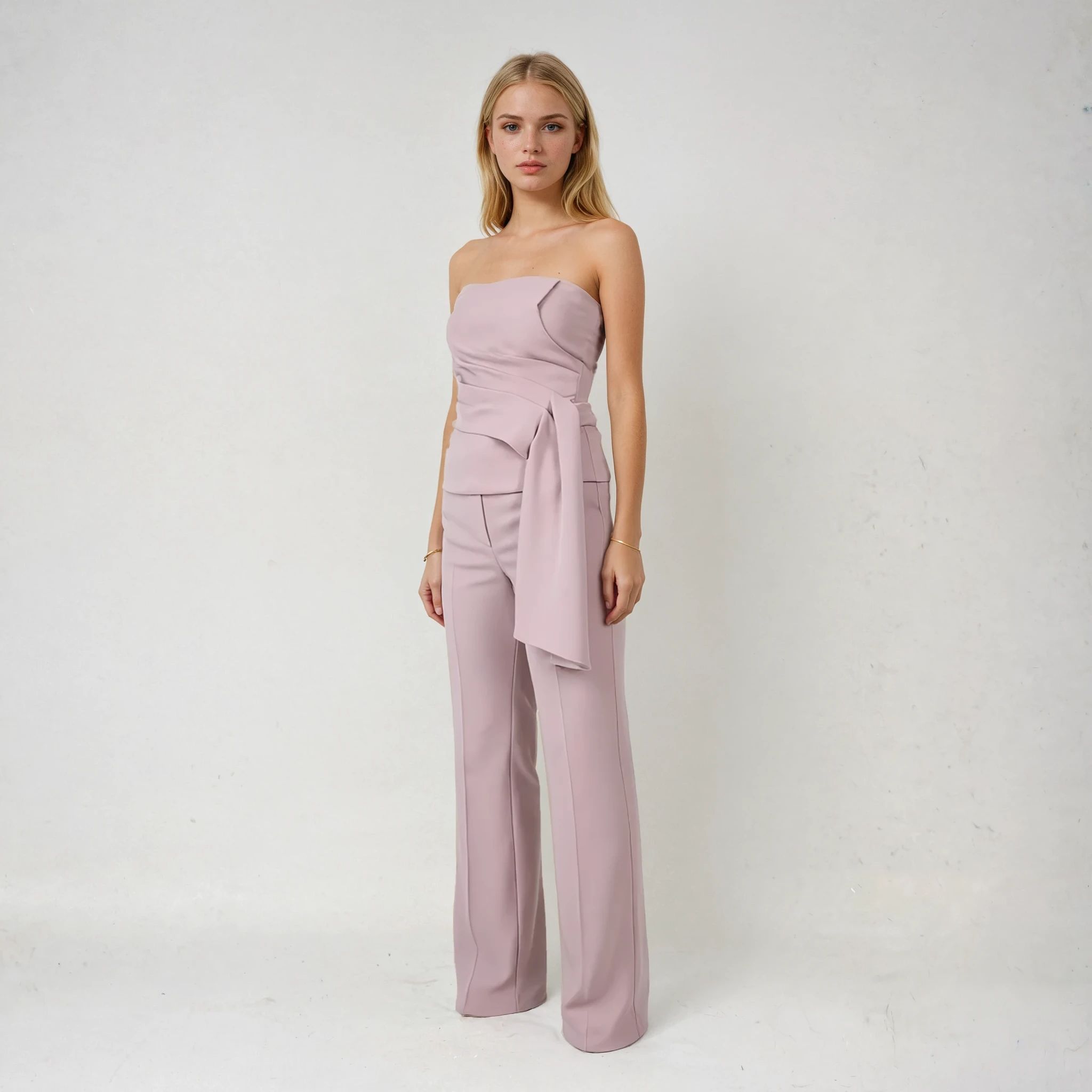 Sylvie Cascading Tube Top with Pants