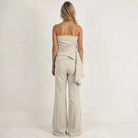 Sylvie Cascading Tube Top with Pants