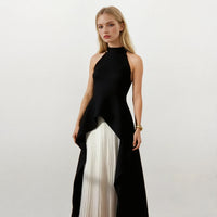 Victoria High Neck Sleeveless Top and Maxi Skirt