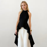 Victoria High Neck Sleeveless Top and Maxi Skirt