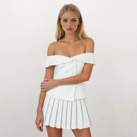 Cleo Off-Shoulder Top with Skirt