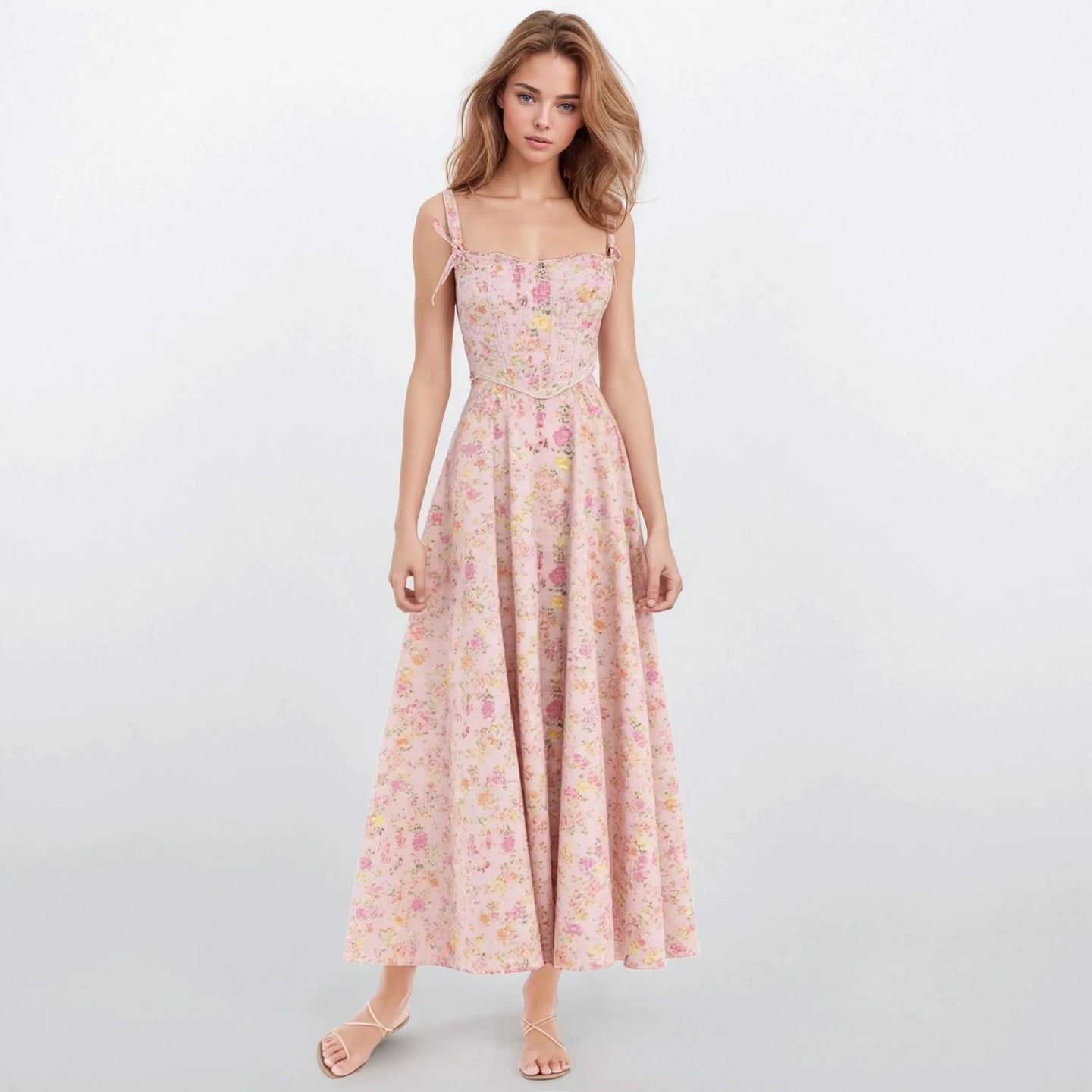 Jardin Floral Corset Top and Tube Dress