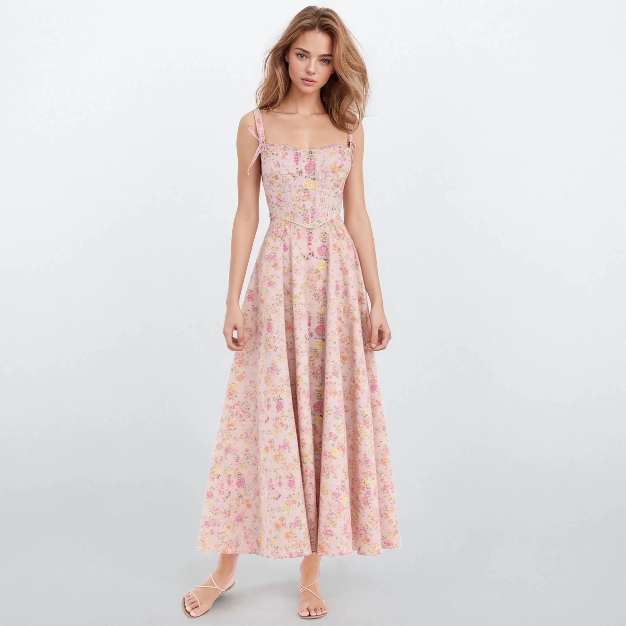 Jardin Floral Corset Top and Tube Dress
