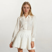 Clara Floral Long Sleeve and High Waisted Skirt