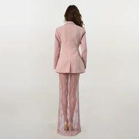 Elle Blazer and Lace Skirt