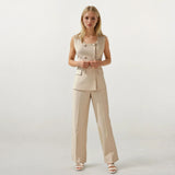 Linda Square-Neck Vest with Pants