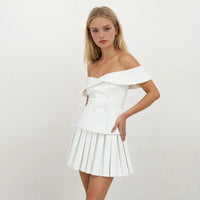 Cleo Off-Shoulder Top with Skirt