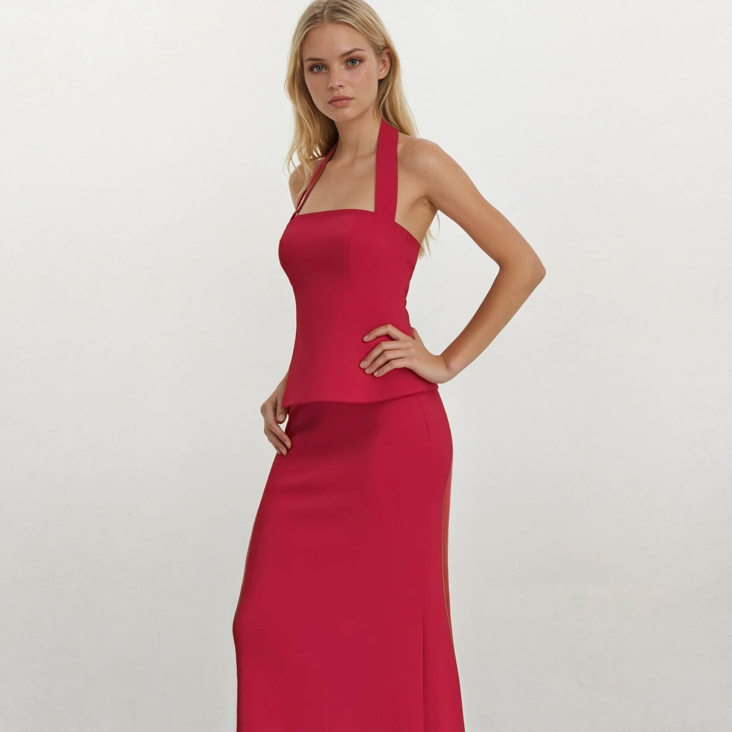 Camille Halter Neck Top and Skirt